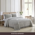 thumbnail image 3 of Beatrice Home Fashions Medallion Chenille Bedspread, King, Gray, 3 of 5