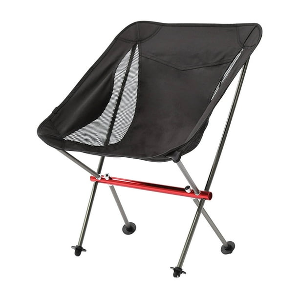 Silla plegable de aleación de aluminio 7075, cómoda y cómoda, con respaldo para el ocio, el hogar, el campamento, la pesca y las sillas de camping.
