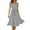 Blue, variant on Ruyang Women Summer Casual Dress V Neck Solid Color Polka Dot Print Dress Short Sleeve Lace Up Tie Dress Summer Floral Dress