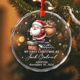 thumbnail image 4 of Personalized Adoption Glass Christmas Ornament 2025, Custom Text & Name Adopter Xmas Keepsake Ornament Gift, Adopted Xmas Tree Ornament Gift, Adoption Announcement Glass Ornament Gift for Family, 4 of 6