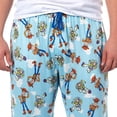 thumbnail image 3 of Toy Story Pajamas Men's Woody & Buzz Lightyear Cloud All-Over Print Sleep Lounge Pants, 3 of 5