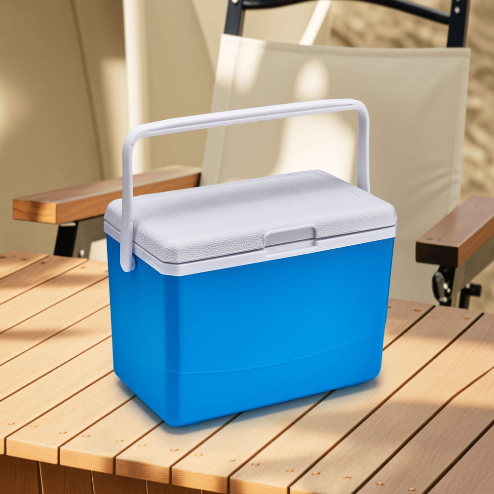 Insulated Cooler, Yucurem 3L Insulated Portable Cooler with Handle Ice Bucket Leak Proof Outdoor Hard Cooler for Beach, Picnic (Blue)