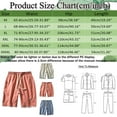 thumbnail image 3 of Caqnni Men's Linen Casual Classic Fit Short Summer Beach Shorts(Grey,3XL), 3 of 5