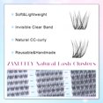 thumbnail image 3 of Kit de extensión de pestañas zanlufly Wispy Lash Clusters Natural, 3 of 7