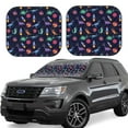 thumbnail image 2 of Picia Space Dinosaur 2 Piece Car Windshield Sun Shade Foldable | Foldable Sun Shield for Front Window Blocks UV Rays and Keeps Your Vehicle Cool-Medium, 2 of 7