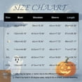 thumbnail image 4 of Trgacdwlo Halloween Shirts for Women 3/4 Length Sleeve Funny Pumpkin Graphic Womens Crew Neck Shirts Cat on Pumpkin Full Moon Fall Women's Tunics XXL, 4 of 7