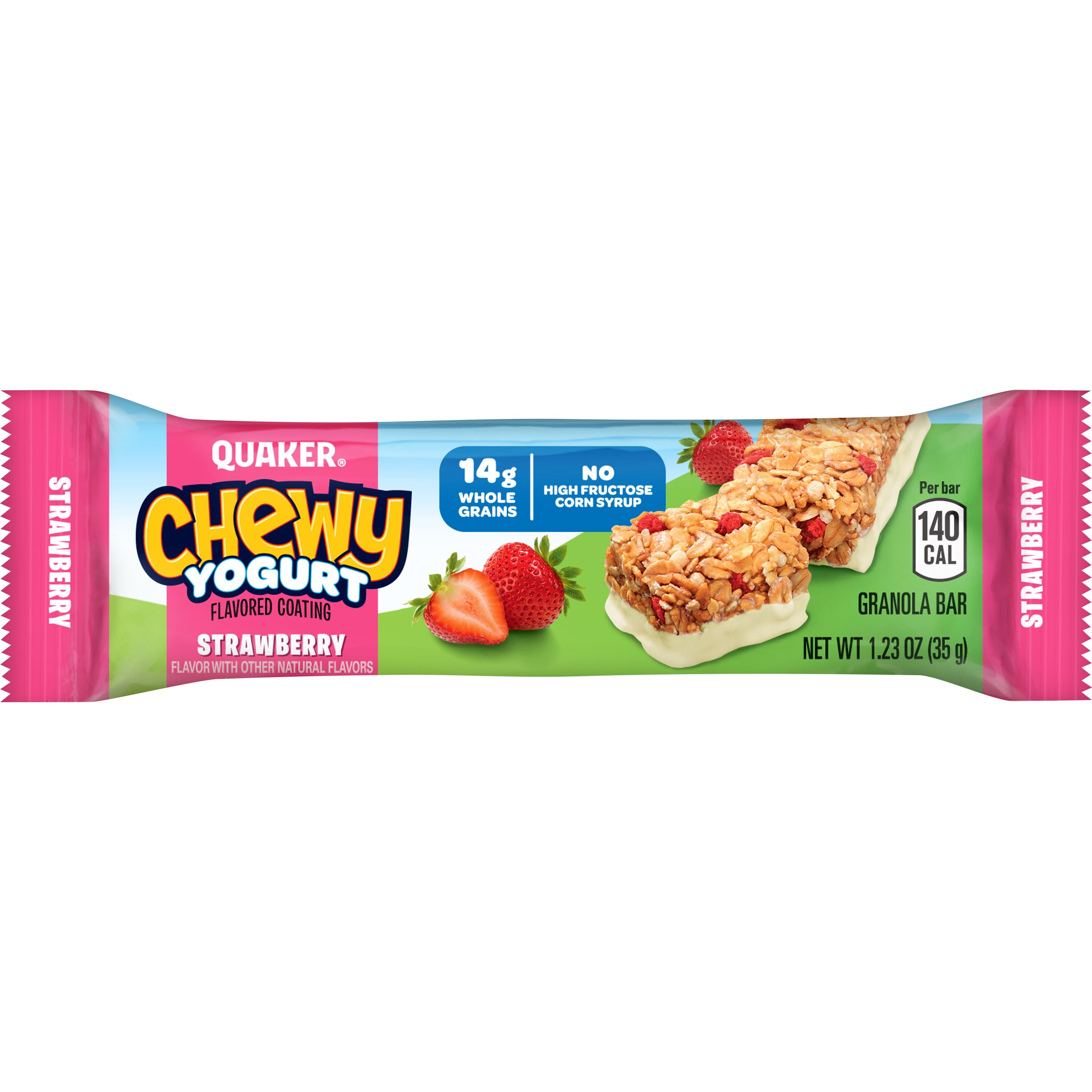 Quaker Chewy Yogurt Strawberry and Blueberry Variety Pack, 12.3 oz,  10 Count