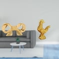 thumbnail image 2 of Tirador de mueble con lazo de latón, escultura de gallina, figura decorativa, estatua de resina, material resistente, adecuado para dormitorios y sala, 2 of 8