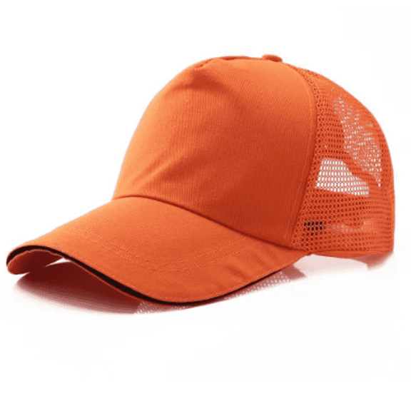 TELOLY Baseball Cap Outdoor Cycling Travel Cap Hats for Men Men'S and Women'S Summer Large Brim Sun Hat Sun Hats for Women,Orange