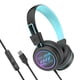 thumbnail image 1 of MEE audio KidJamz KJ55 Auriculares Seguros para Niños USB-C con Luces LED para Niños y Niñas / Estudiantes / Escuela / Biblioteca / Aula (Negro), 1 of 9