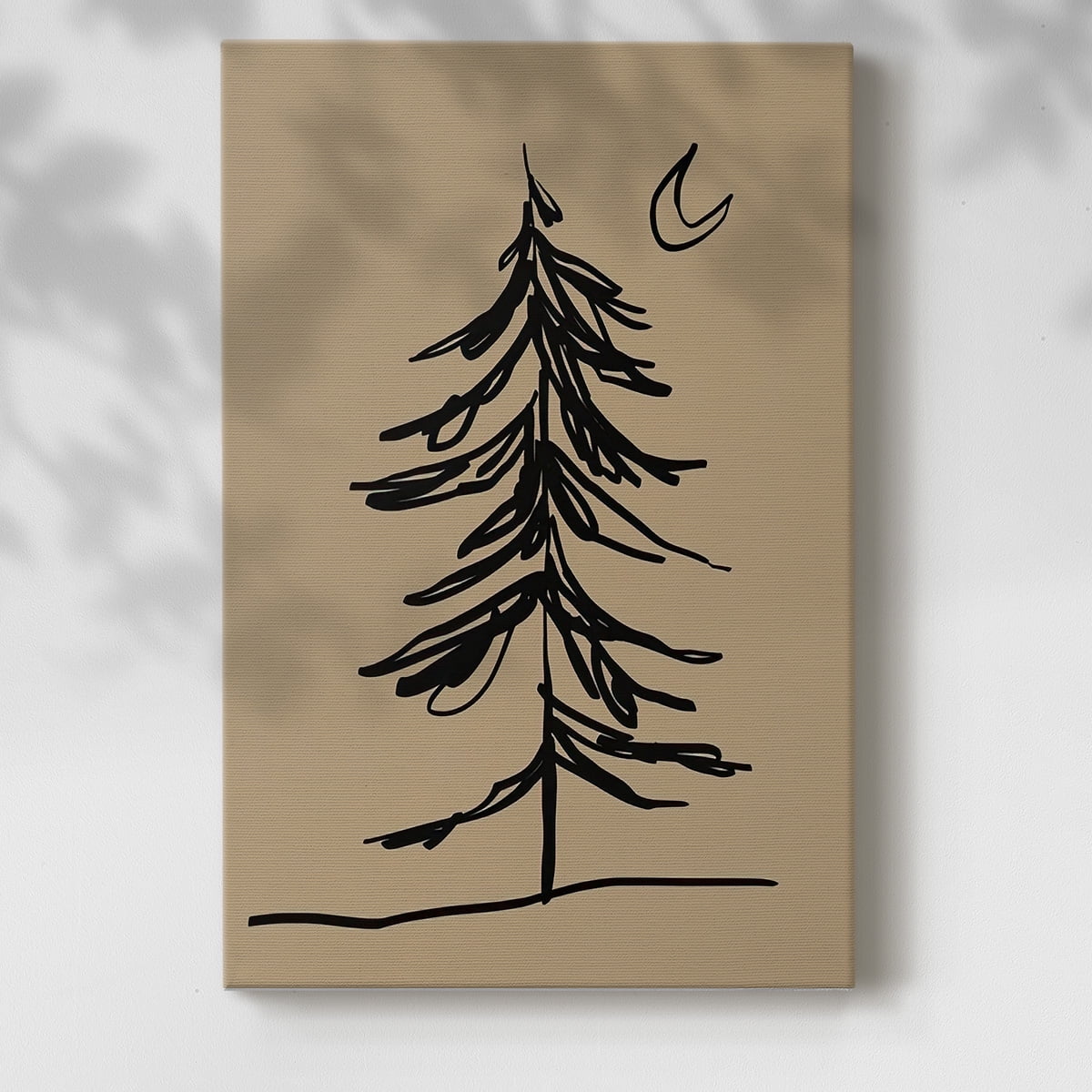 Winter Fir Sketch I- Gallery Wrapped Canvas