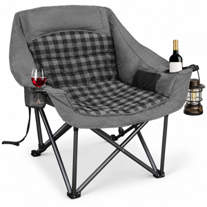 Oversized Camping Chairs For Adults Grey