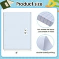thumbnail image 2 of 15 Pack Graph Paper, 8" x 10.5" Loose Leaf Graph Paper, 2250 Sheets Bulk 4 x 4 Inch Quad Ruled Grid Paper Filler Paper, 3 Hole Punched, 60 Gsm, 150 Pcs Each Pack, Office Student Supplies, 2 of 7