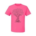 thumbnail image 2 of Wild Bobby Breast Cancer Awareness Pink Tree Words of Encouragement Breast Cancer Awareness Men Tee, Neon Pink, XX-Large, 2 of 6