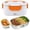 Orange, variant on 1PC Portable Electric Lunch Box Food Heater, Dual Use for Car & Home, Insulated Food Warmer for Work, Travel, and Daily Meals