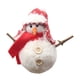 thumbnail image 2 of Adorno navideño de muñeco de nieve de peluche | Suave decoración colgante para las fiestas | Lindo muñeco de nieve invernal para el árbol, la chimenea o la decoración del hogar, 2 of 6