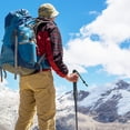 thumbnail image 4 of Telescopic Hiking Trekking Pole, Portable Collapsible Walking Stick for Mountaineering, Camping, Outdoor, 10.5" to 26" Adjustable Length, 4 of 5