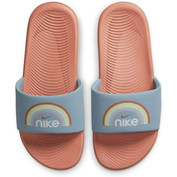 Nike Boy's Kawa Slide Se Worn Blue/Light Madder Root/White 3 Y M