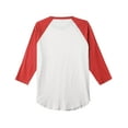 thumbnail image 4 of Men's Basic Raglan 3/4 Sleeve Tee Shirts Baseball Solid Athletic Crew Neck, 4 of 5
