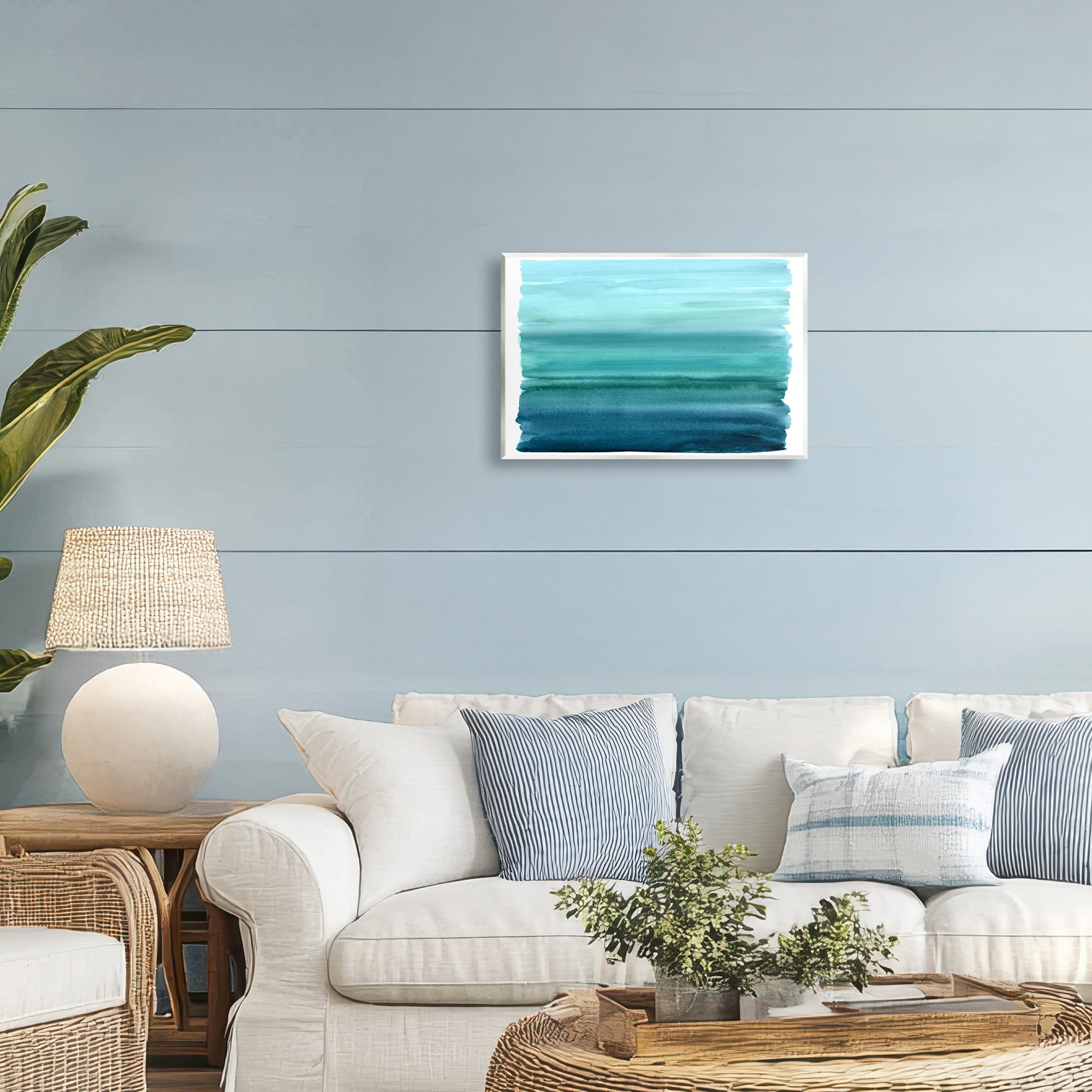 Stupell Industries Ombre Teal Gradient Wall Plaque Art, design by Allie Corbin