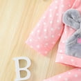 thumbnail image 4 of Odeerbi Baby Girls Clothes Toddler Outfit Autumn Winter Children's Clothing Set Animal Long Sleeve Tops Dot Pants Outfits Pink, 4 of 9