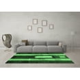 thumbnail image 3 of Ahgly Company Indoor Rectangle Abstract Emerald Green Contemporary Area Rugs, 7' x 10', 3 of 4