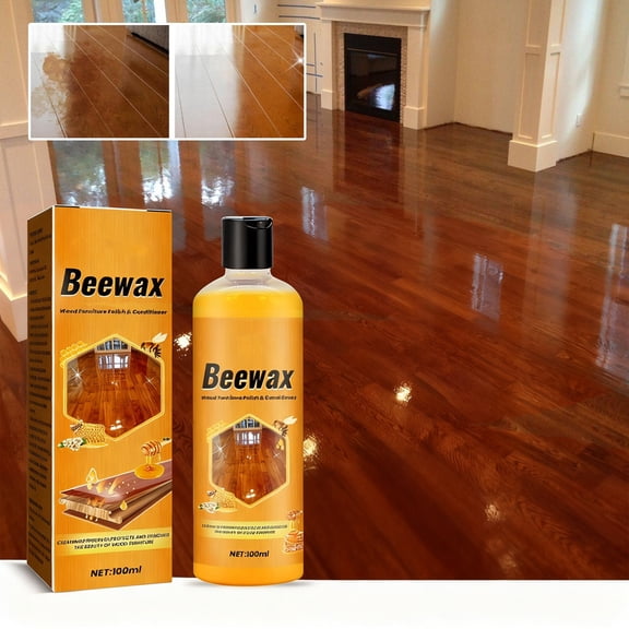 Natural Wood Polish & Conditioner Furniture Polish and Cleaner, Oil & Wax Blend for Furniture, Cabinets, Tables, Doors & Trim, Enhances Color & Grain, Wood Care, 100 ML