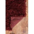 thumbnail image 5 of New Flokati 1400gr 3'6" x 5'6" Accent Rug, Burgundy, 5 of 5