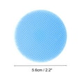 thumbnail image 4 of Unique Bargains 1 Pc Portable Silicone Facial Cleansing Brush Round 2.44"x1.3"x0.79" Blue, 4 of 7