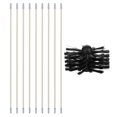 thumbnail image 2 of Dryer Vent Cleaner Kit 23.62InFlexible 9 pcs Rods with 1pc Brush Head Chimney Sweep Rotary Fireplaces Inner Wall Cleaning Brush Chimneys Access, 2 of 8
