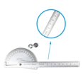 thumbnail image 4 of 2Pcs 180 Degree Protractor Metal Angle Finder Goniometer Angle Ruler Stainless Steel Woodworking Tools Rotary Measuring Ruler ,Easy to Use, 4 of 4