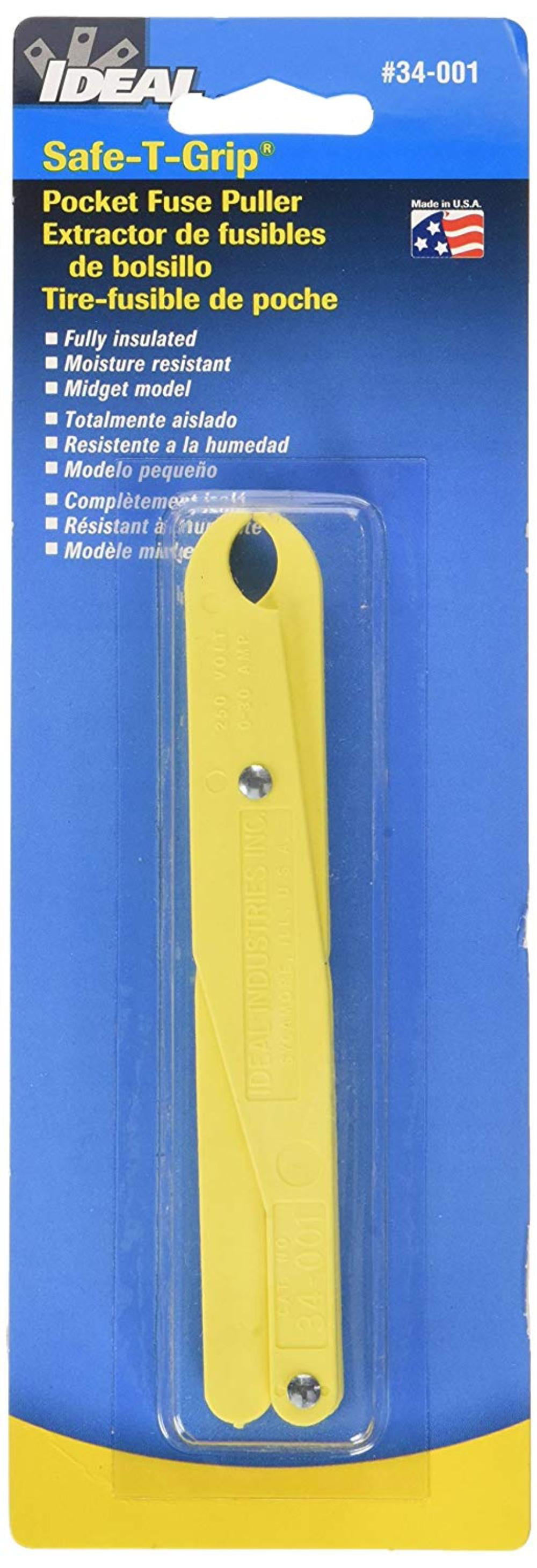 Small Brady 65279 5 Long Yellow Color Safe-T-Grip Fuse Puller 