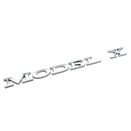 Tesla Model X Emblem Badge, 3D Chrome, 2016-2024