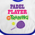 thumbnail image 4 of Inktastic Future Padel Player in Training Girls Baby Bib, 4 of 4