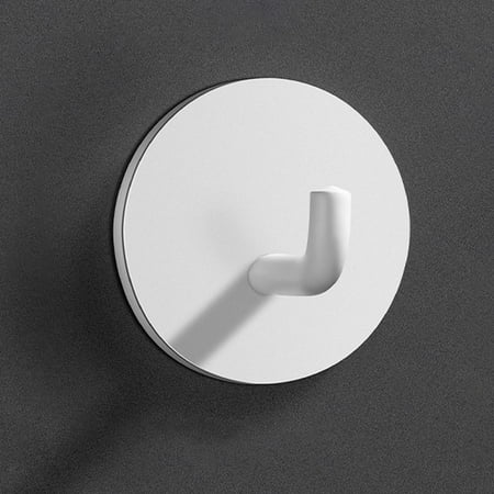 

iju7gthy 4pc Stainless Steel 304 Single Hook Hook Circular Adhesive Hook Kitchen Bathroom Shower Room Hook