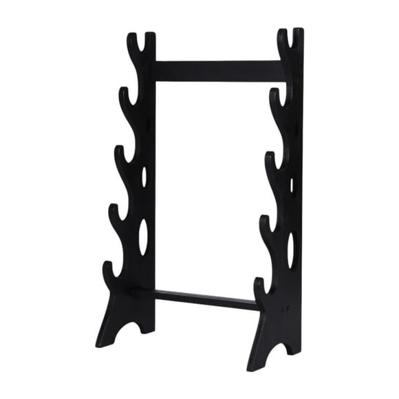 Soporte para , soporte estable de madera de 5 capas, soporte para samurái, colgador de pared para Wakizashi Tanto, Negro