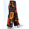 thumbnail image 4 of Women Wide Legs Pants with Pockets Vintage Print Plus Size, 4 of 8