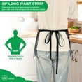 thumbnail image 3 of Yayeee Waist Apron with Pockets for Cooking Waterproof Half Server Aprons, Gothic Floral Print, 3 of 7