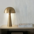 thumbnail image 3 of 16" Modern Iron Mushroom Gold Table Lamp Set of 2 - Nourison, 3 of 6