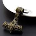 thumbnail image 4 of Keychain Vikings Thor's Hammer Majonir Man Black, 4 of 5