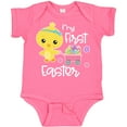 thumbnail image 3 of Inktastic My 1st Easter with Baby Chick and Eggs in Wagon Boys or Girls Baby Bodysuit, 3 of 5