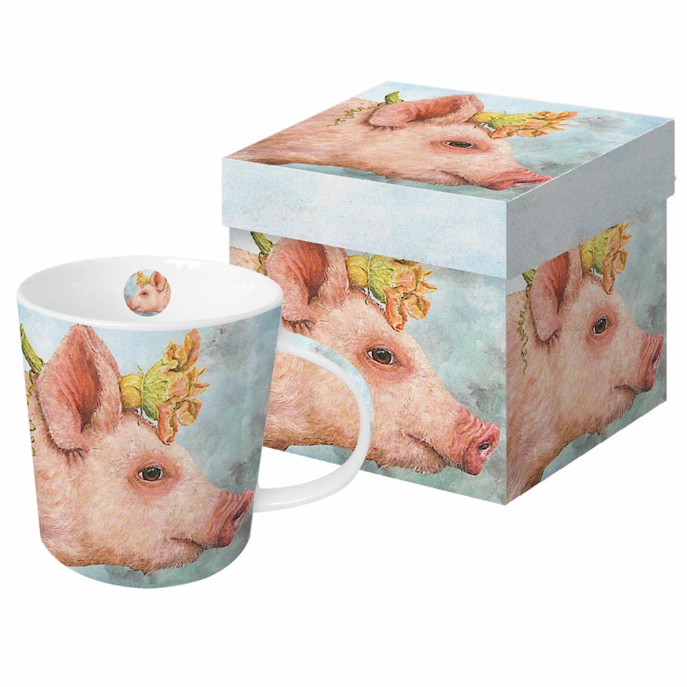 Paperproducts Design "Blossom" Gift Boxed New Bone China Mug, 13.5 Oz