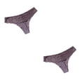 thumbnail image 2 of Sonducket Bragas de tiro bajo, Tanga, ropa interior para mujer, Tanga, diseño de encaje, mano de obra fina, ropa de dormir transpirable para Café XXL 2Conjunto, 2 of 6
