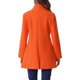 thumbnail image 3 of Abrigo de mujer INSPIRE CHIC de longitud media, con cuello alto, de un solo botón, abrigo de invierno, color naranja, talla S, 3 of 6