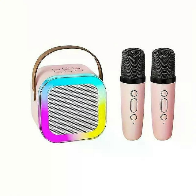 Speaker with microphone set, home karaoke machine, portable handheld karaoke microphone speaker machine for adults home party birthday, K12