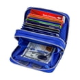 thumbnail image 2 of Wallets for Women Genuine Leather Double Zipper RFID Blocking Purse with Coin Pocket, 2 of 6