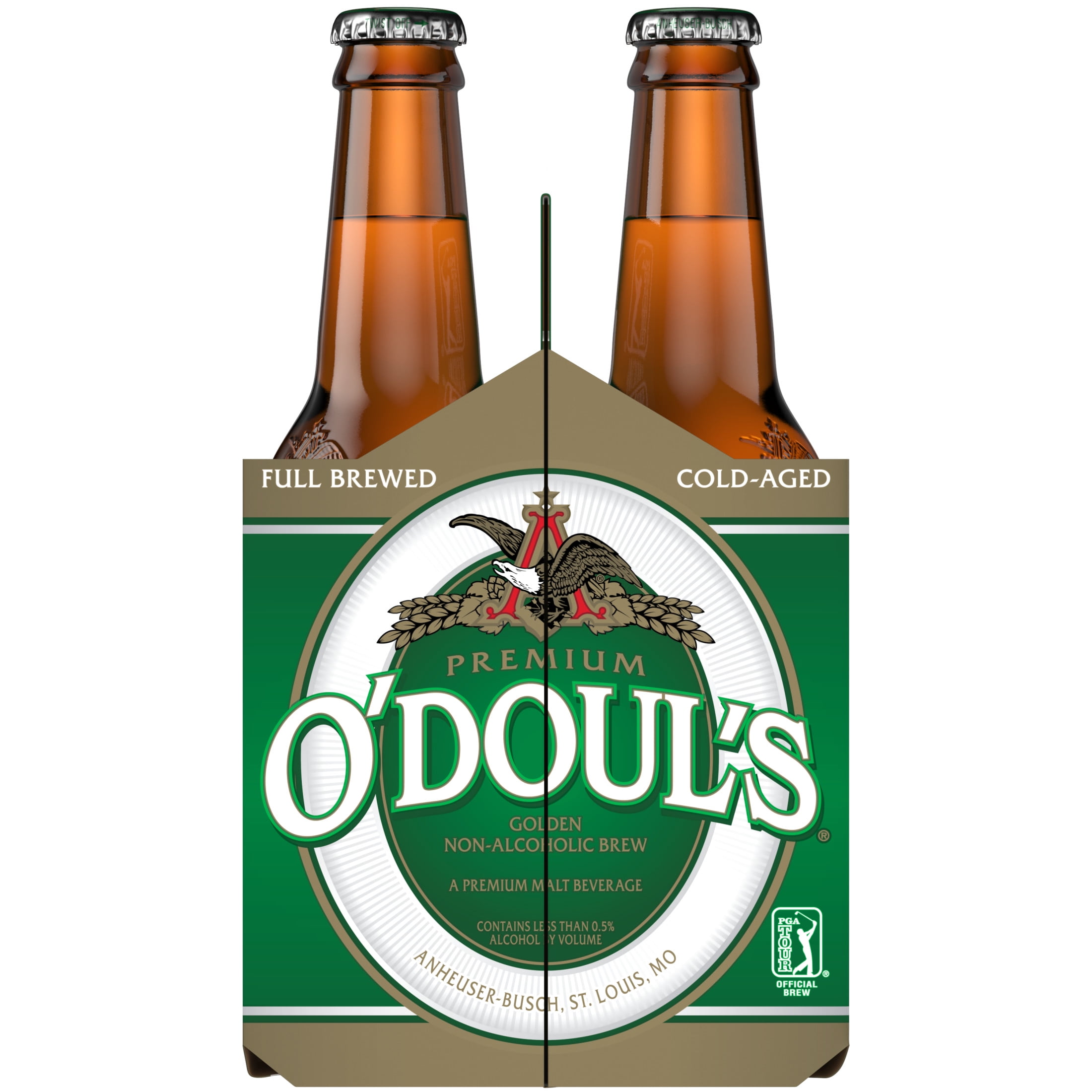 O'Doul's Premium Golden Non-Alcoholic Brew, 6 pack 12 fl. oz. Glass Bottles, 0.5% ABV
