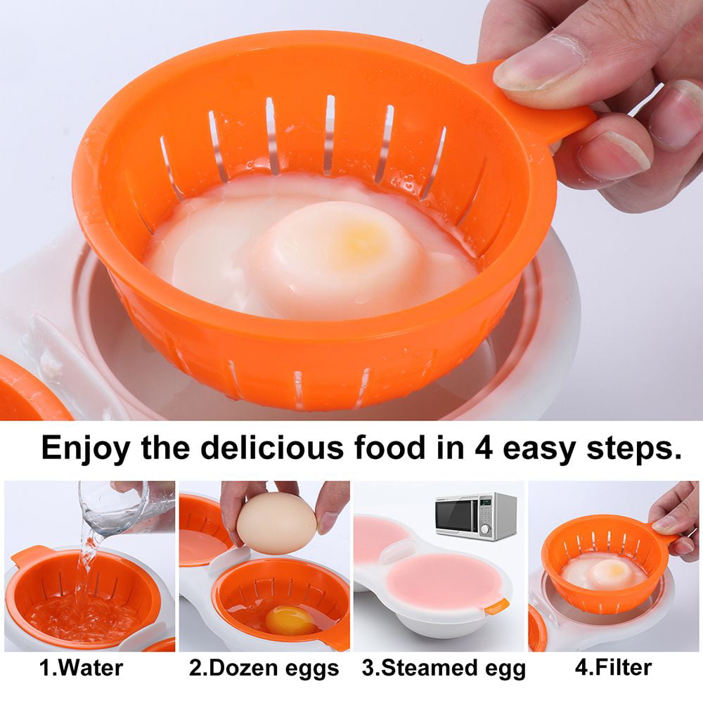 Portable Microwave Oven Egg Cooking Cup Egg Bolier Eggs Poacher