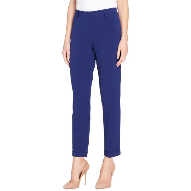 Tahari By ASL Pants - Womens Cuffed Flat-Front Dress Pants ...