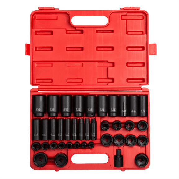 Sunex Tools SUN2668, 1/2-inch Impact Socket Wrench & Set, 39 Piece
